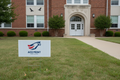 Yard Sign with Banner & Eagles
